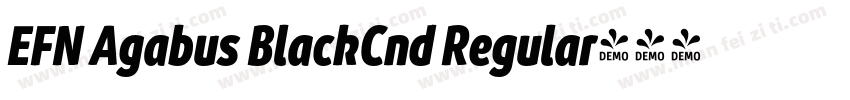EFN Agabus BlackCnd Regular字体转换